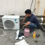 Sửa máy lạnh bị xì ga